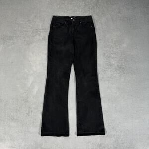 Basic Editions Black Bootcut Pants - Size: 6